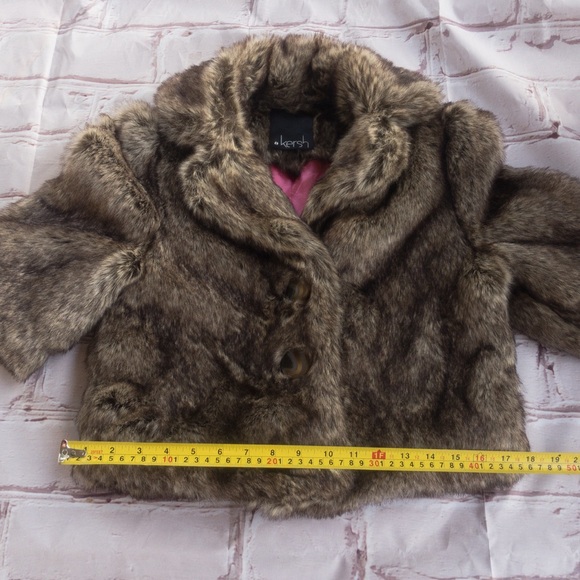 KERSH Faux Fur Women's Jacket with 3/4 Sleeves Size Small - Picture 12 of 16